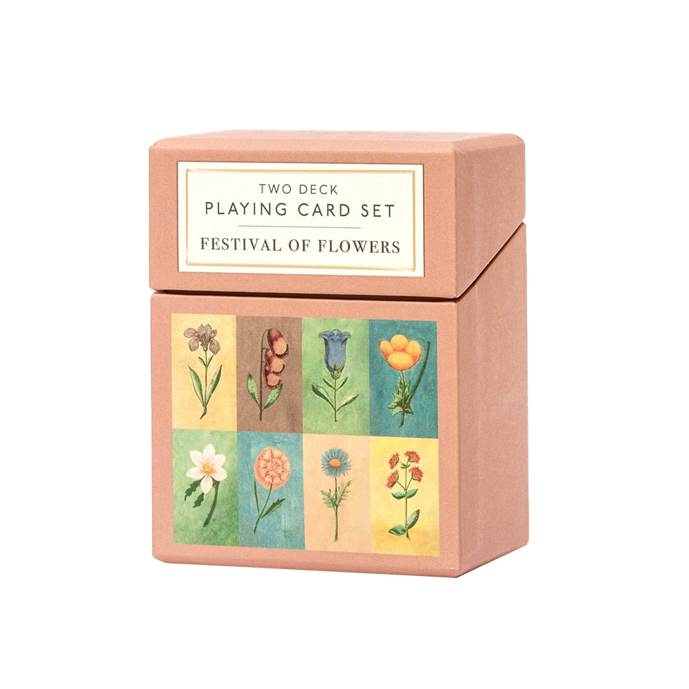 Roomytown Playing Cards - Set of Two Decks - Festival of Flowers