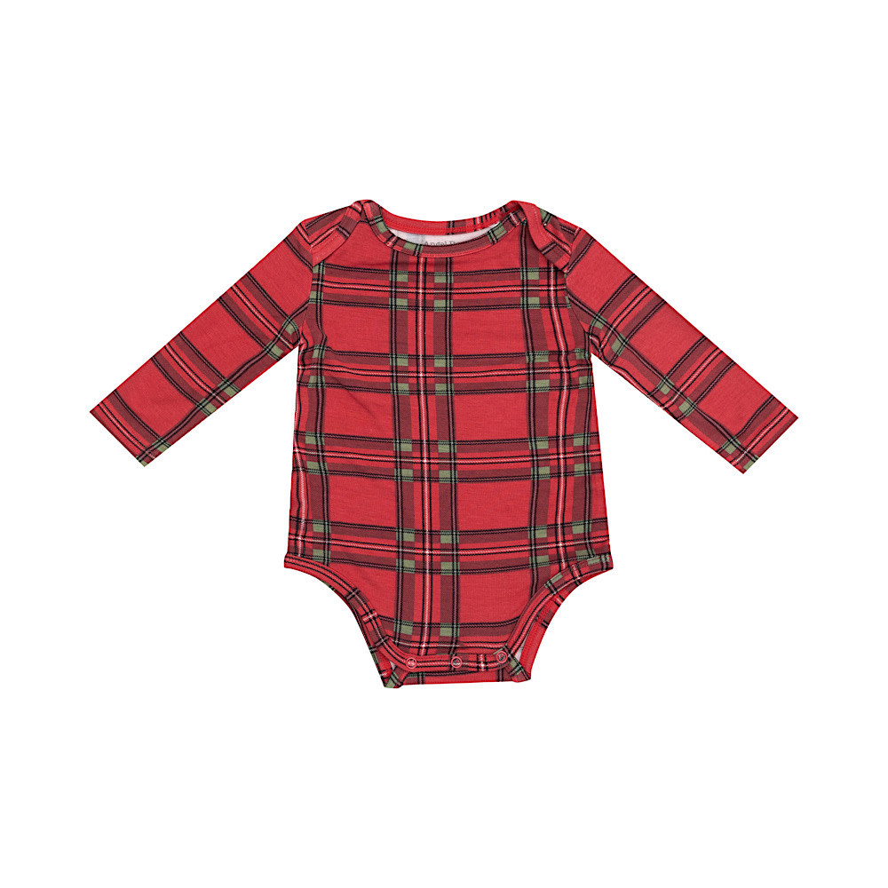 Angel Dear Angel Dear Bodysuit - Vintage Holiday Plaid
