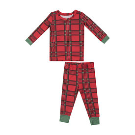 Angel Dear Angel Dear Long Sleeve Loungewear Set - Vintage Holiday Plaid