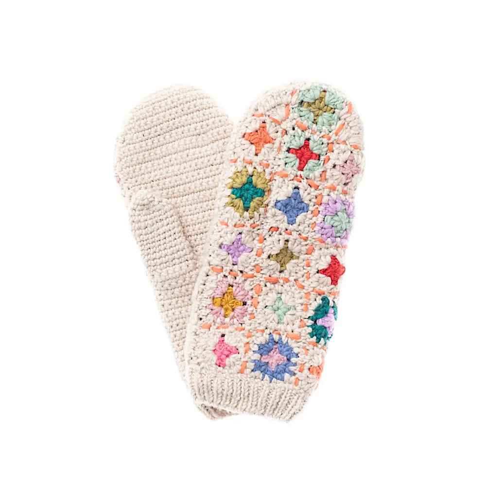 French Knot - Goldie Mittens - Natural
