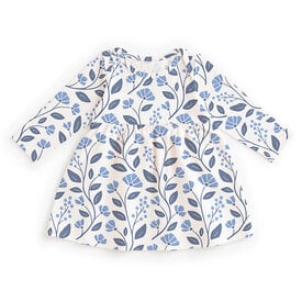 Winter Water Factory Winter Water Factory Lausanne Baby Dress - Flower Vines Blue