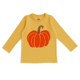 Winter Water Factory Winter Water Factory Long Sleeve Graphic Tee - Pumpkin Ochre