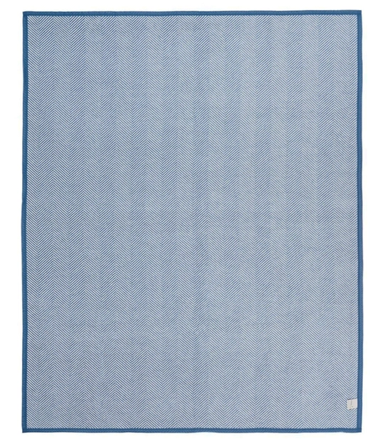 ChappyWrap - Original Blanket - Harborview Herringbone - Cornflower