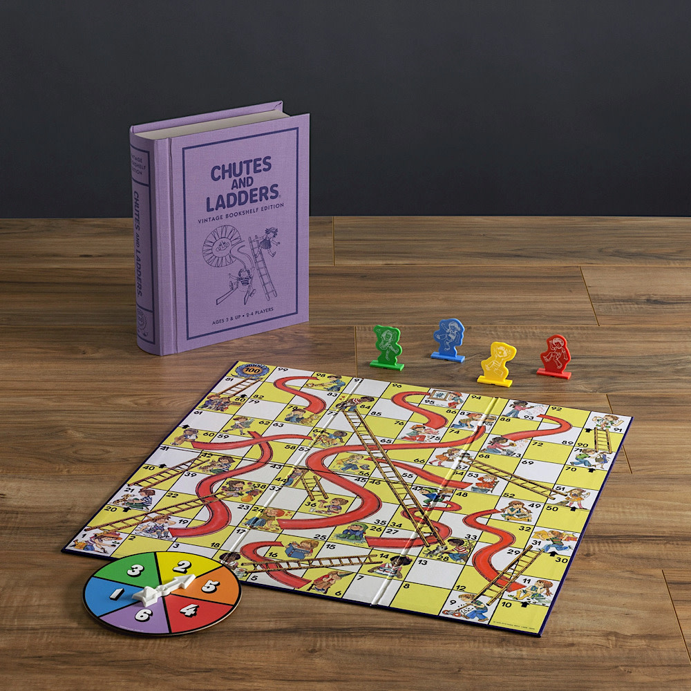 Chutes & Ladders - Vintage Bookshelf Edition