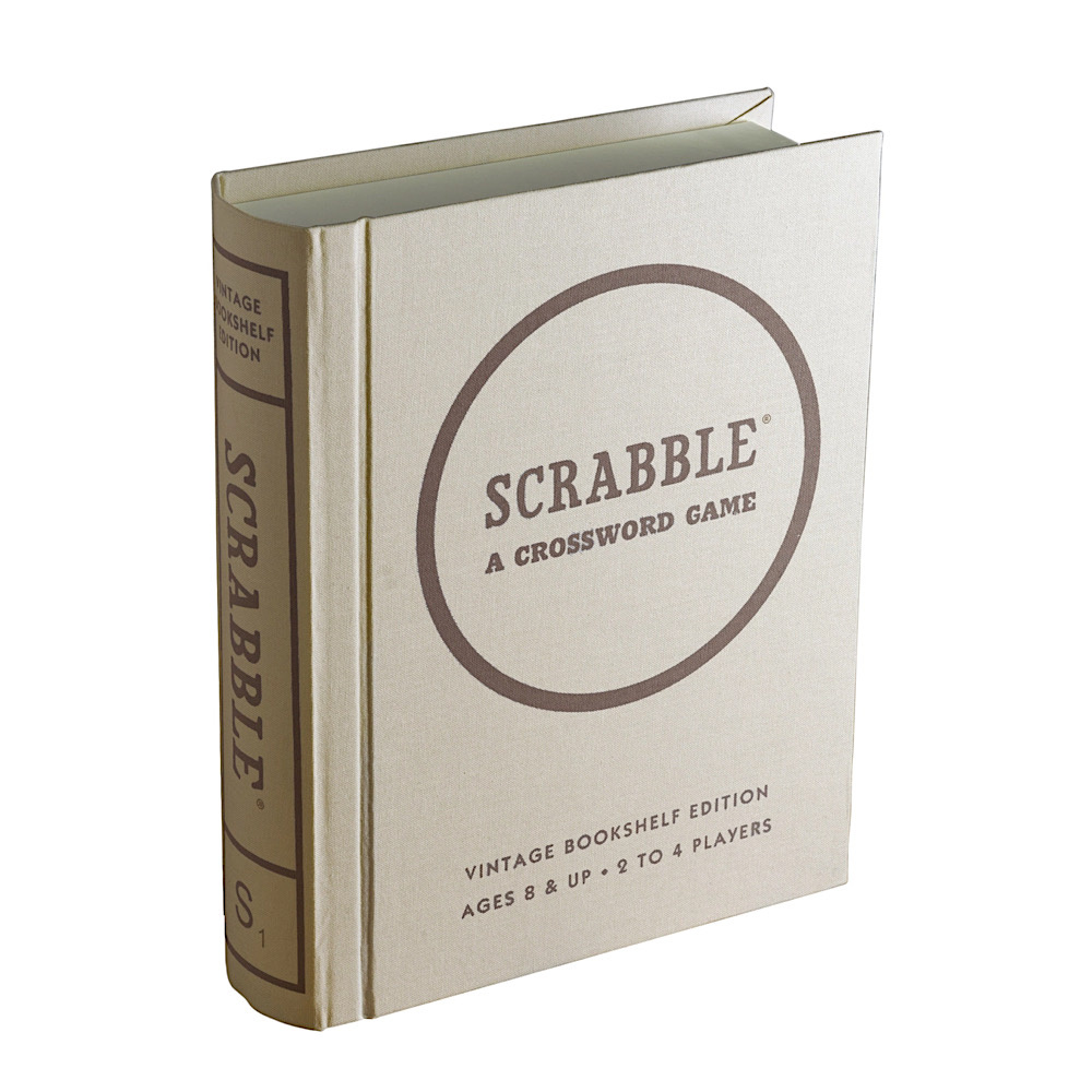 WS Game Company Scrabble - Vintage Bookshelf Edition