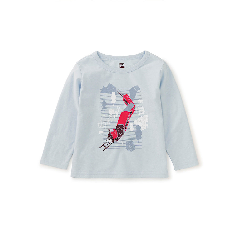 Tea Collection Train Town Baby Graphic Tee - Skyride