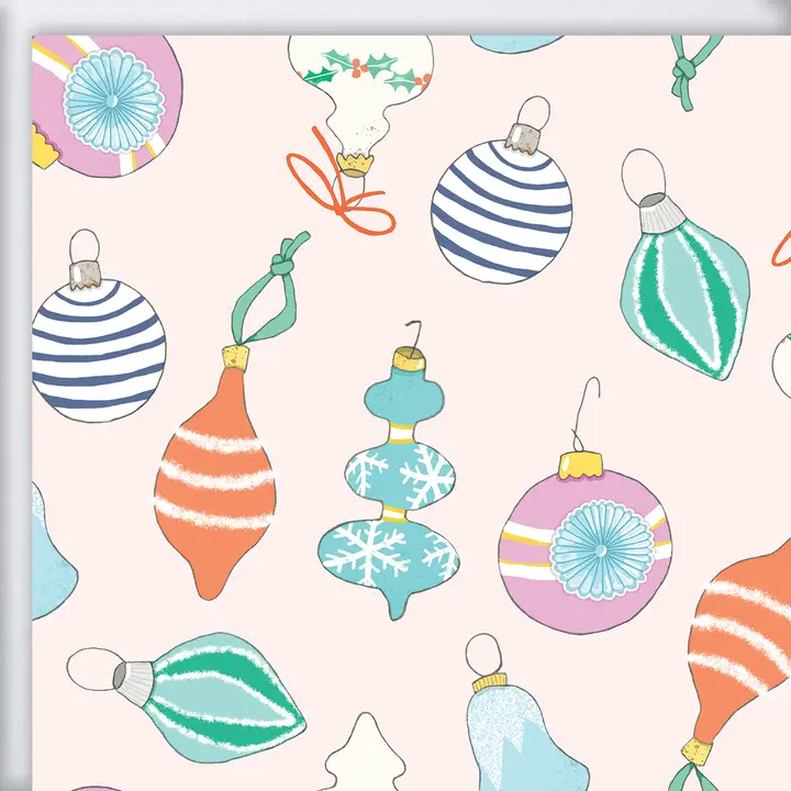 Sara Fitz Wrapping Paper - Vintage Ornaments