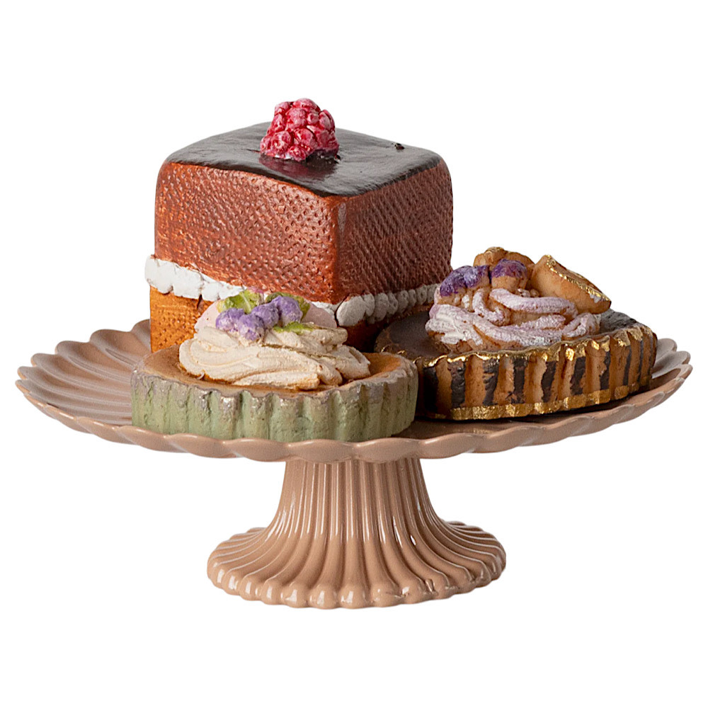 Maileg Mini Cakes and Cake Stand
