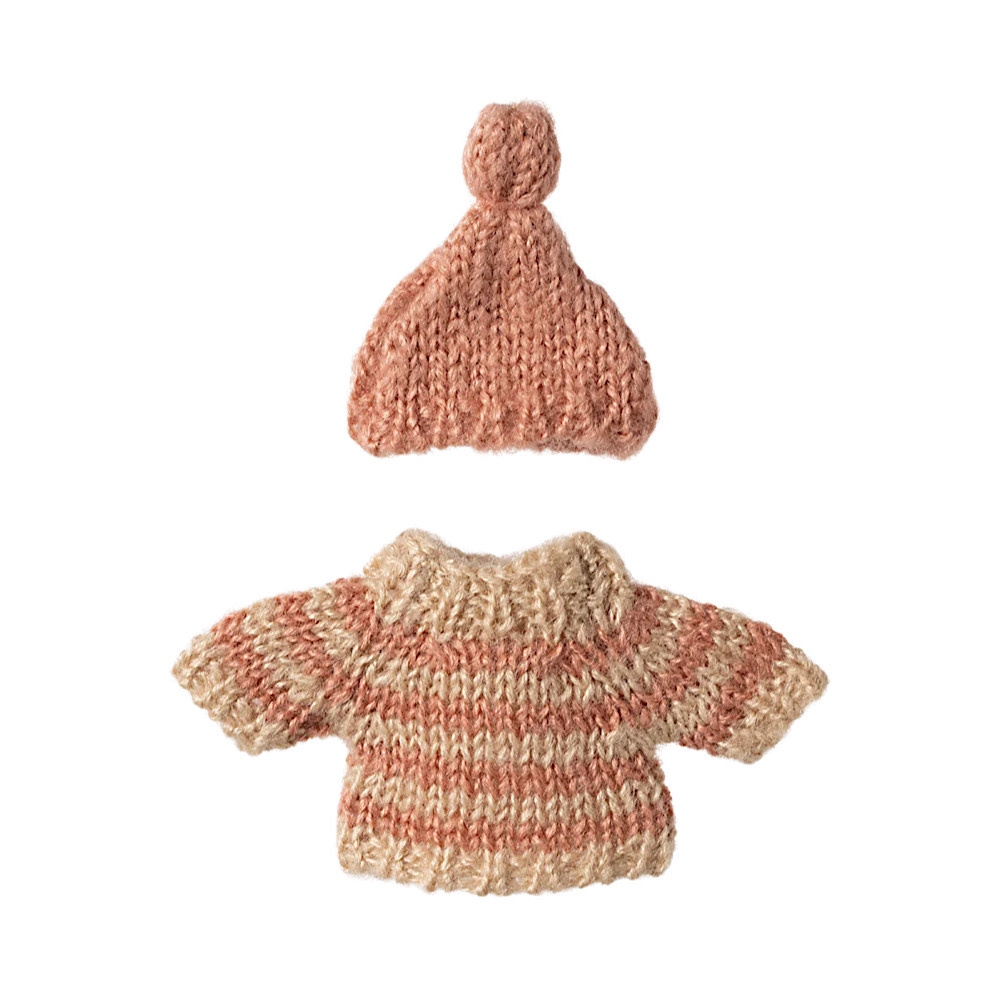 Maileg Maileg Big Sister Mouse - Knitted Sweater and Hat