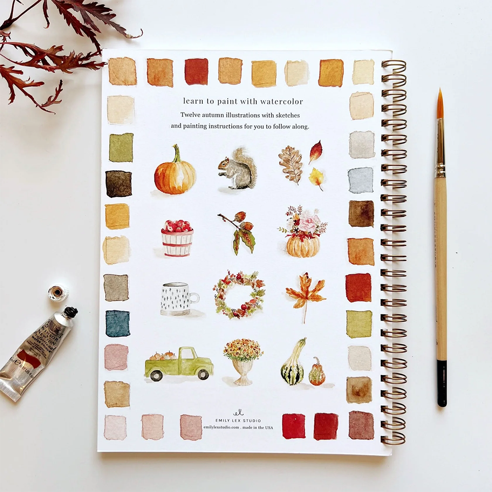Emily Lex Studio Watercolor Workbook - Autumn