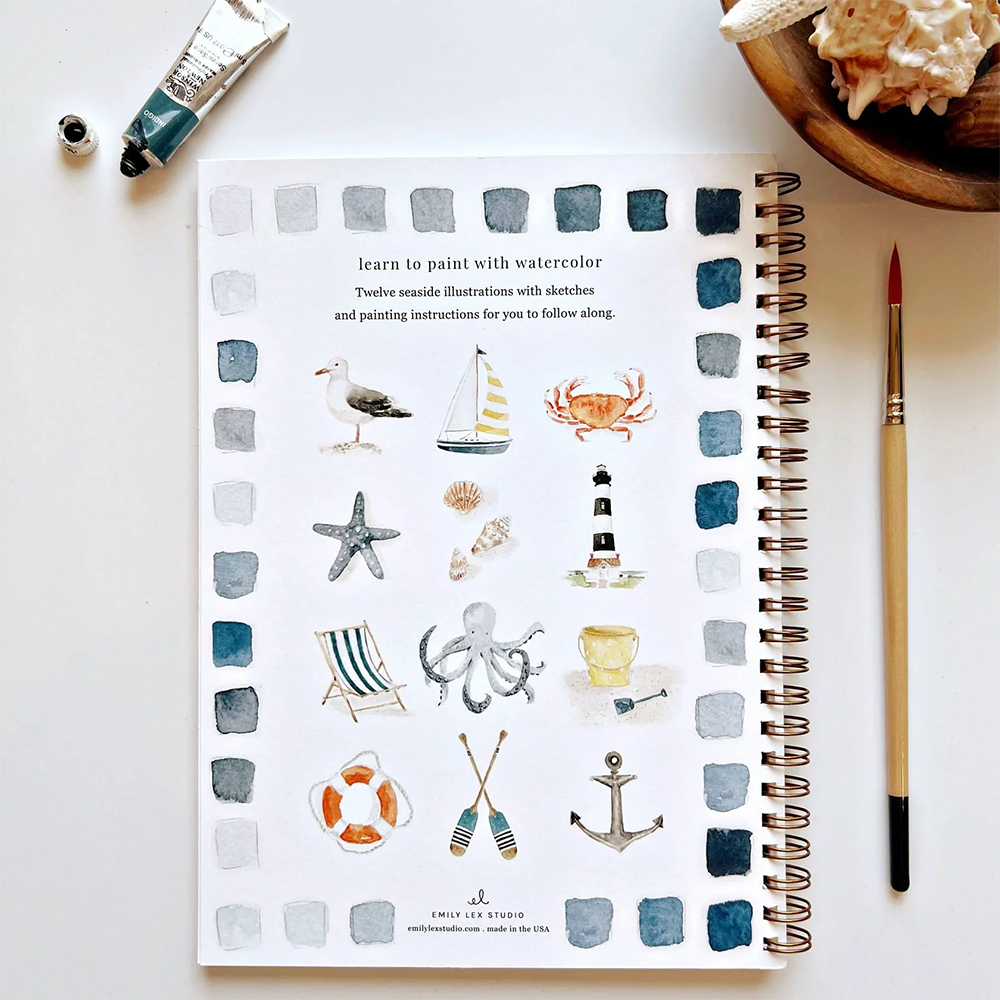 Emily Lex Studio Watercolor Workbook - Seaside