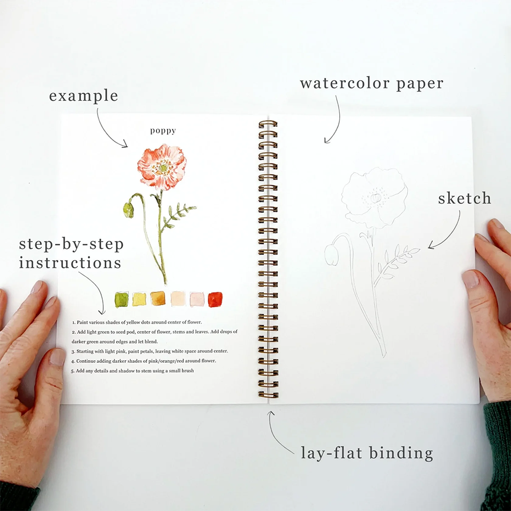 Emily Lex Studio Watercolor Workbook - Flowers