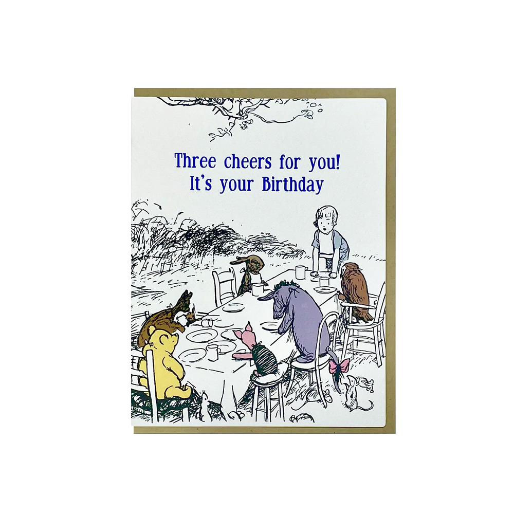 Big Wheel Press Big Wheel Press - Three Cheers Pooh Card