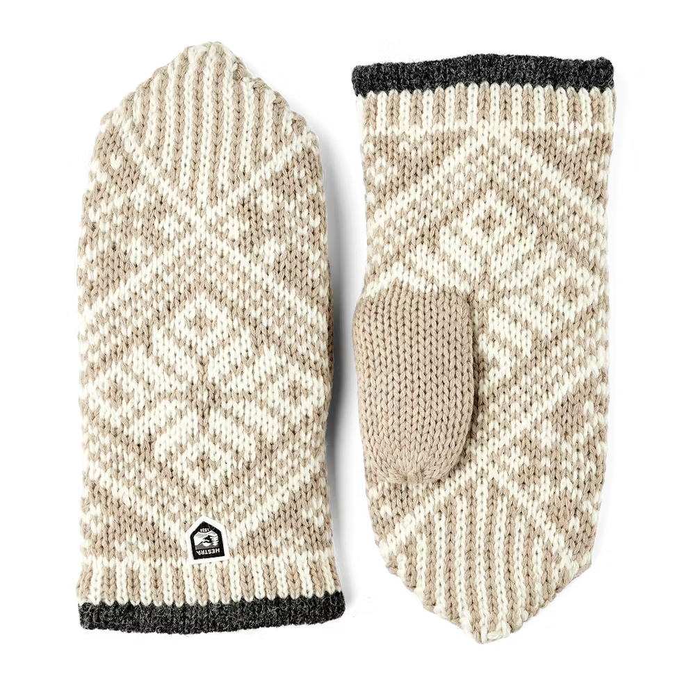 Hestra Hestra - Mitten - Nordic Wool - Beige/Off-White