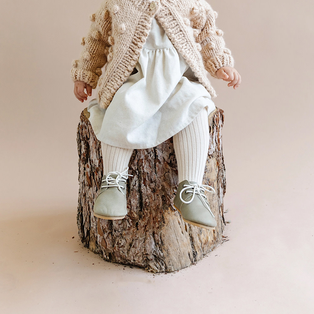 The Blueberry Hill Baby Tights - Oat
