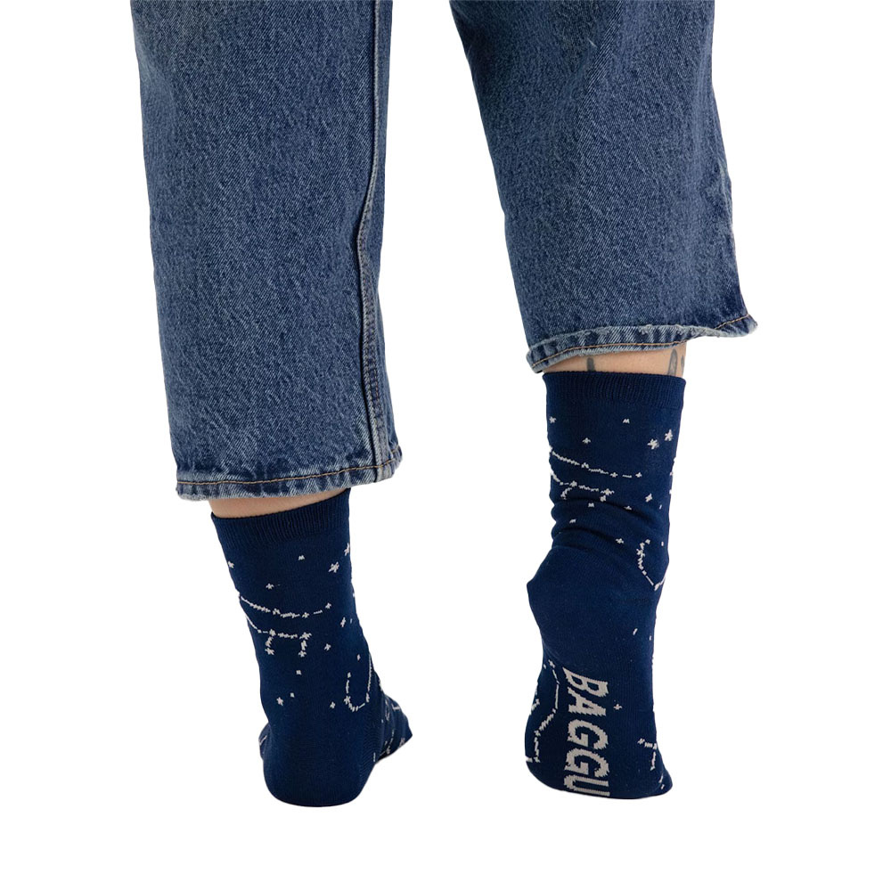 Baggu Crew Socks - Constellation Midnight