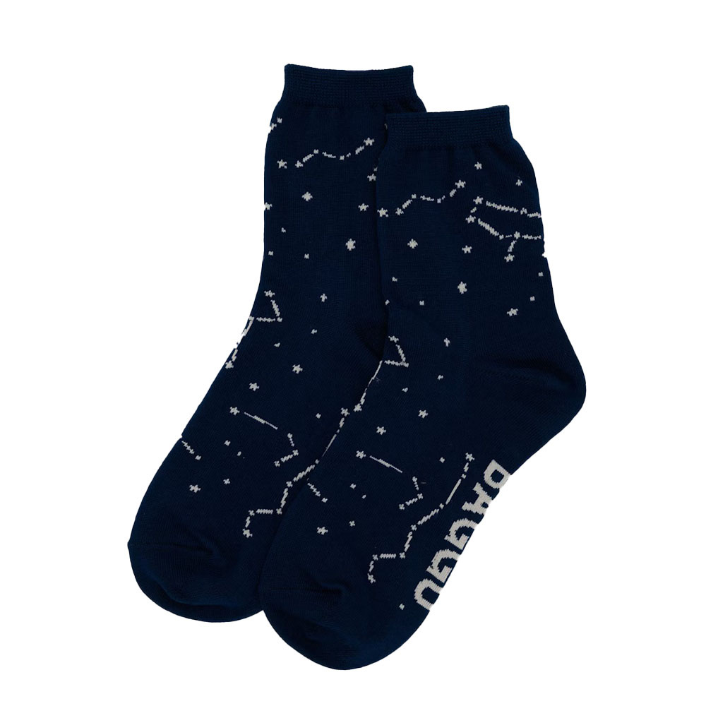 Baggu Crew Socks - Constellation Midnight