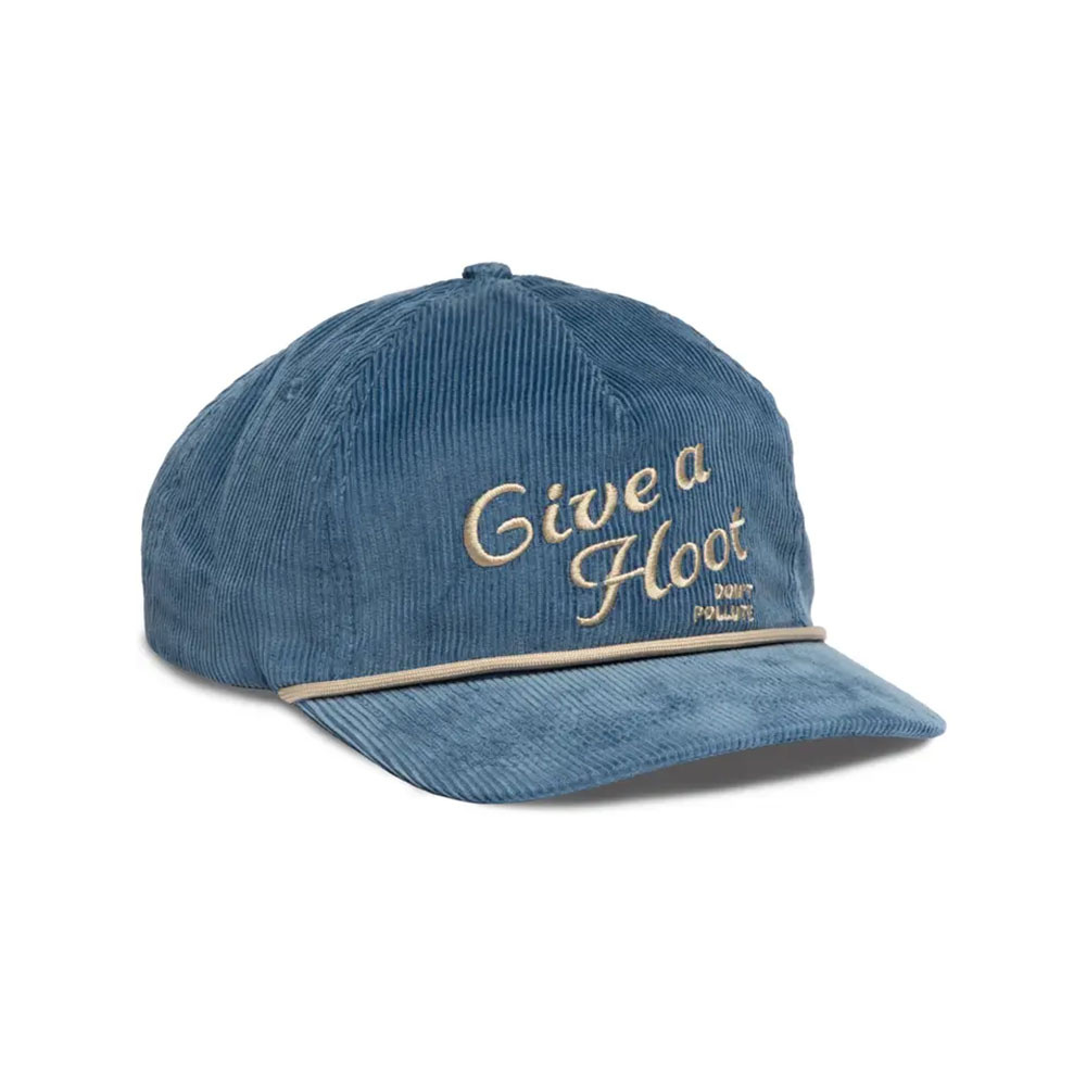 The Landmark Project Five Panel Hat - Give A Hoot Corduroy