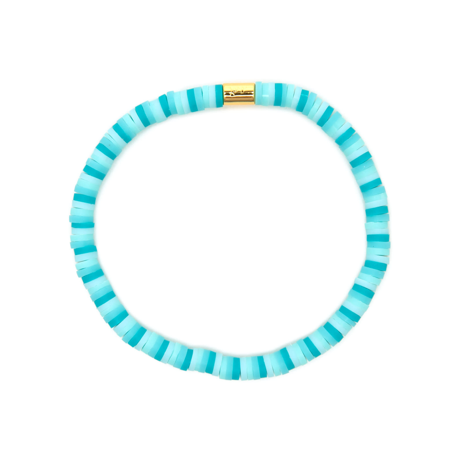 Pura Vida - Seascape Disc Stretch Bracelet - Tides