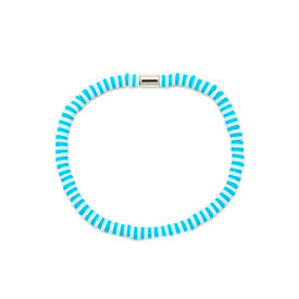Pura Vida Pura Vida - Seascape Disc Stretch Bracelet - Canal Blues