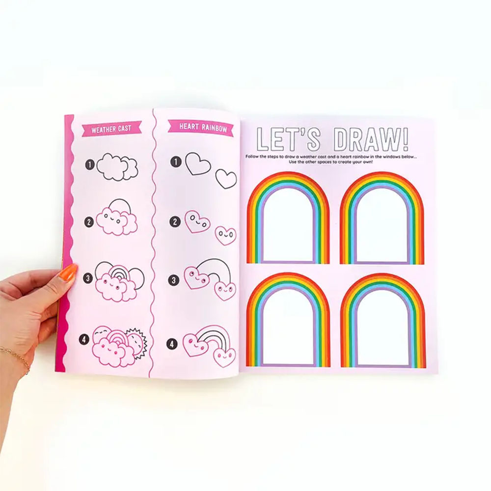 Pipsticks Draw Along Sticker Book - Rainbow