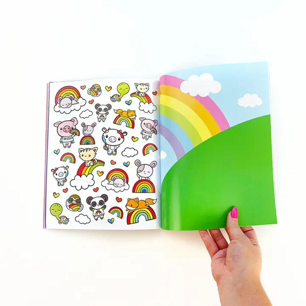 Pipsticks Draw Along Sticker Book - Rainbow