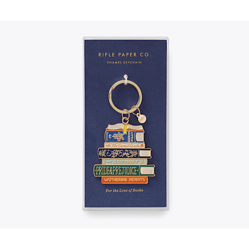 Rifle Paper Co. Enamel Keychain - Book Club