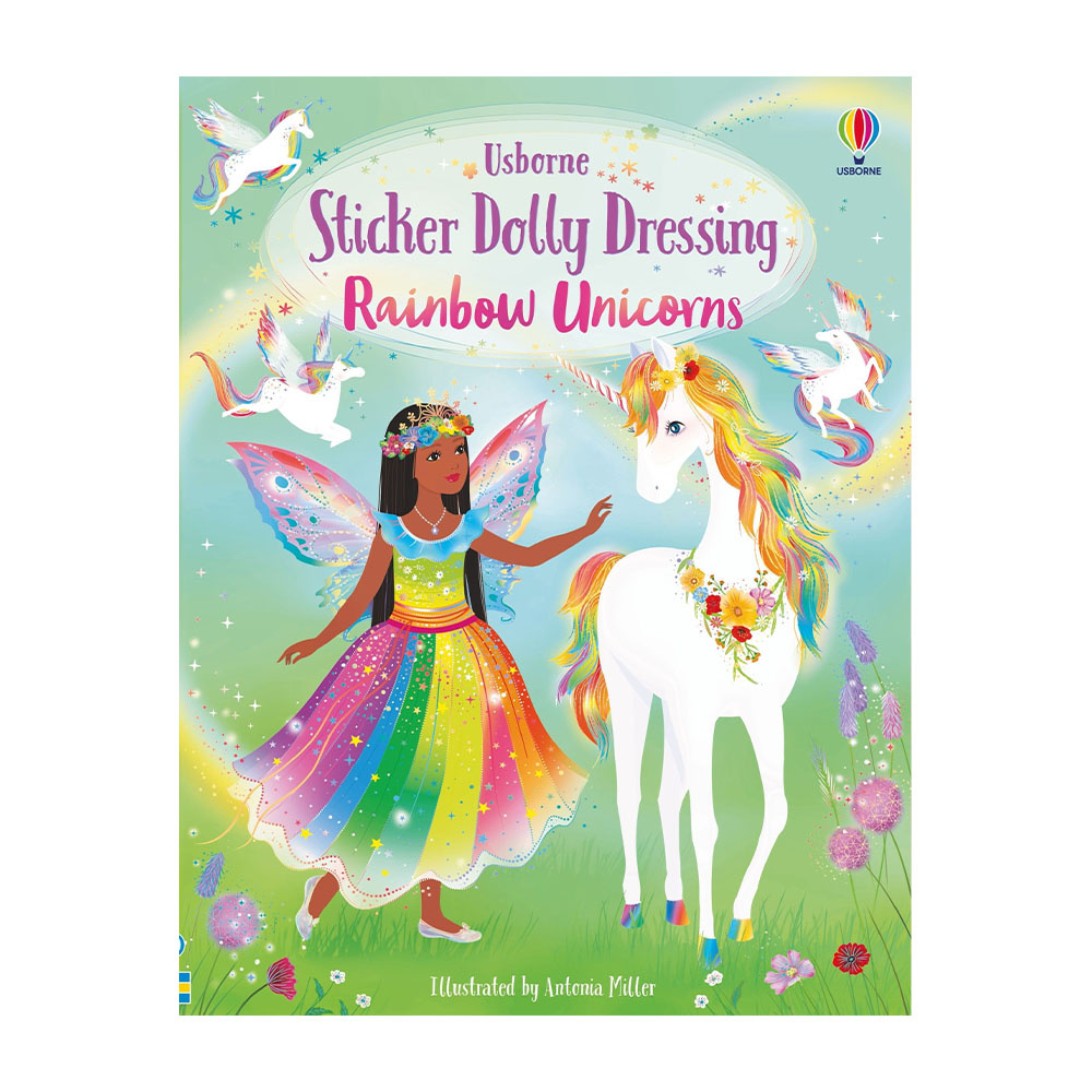 Harper Collins Sticker Dolly Dressing Activity Book - Rainbow Unicorns