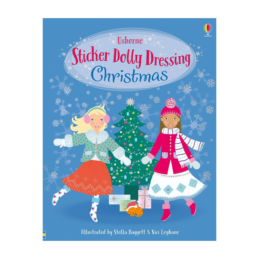 Usborne Sticker Dolly Dressing Activity Book - Christmas