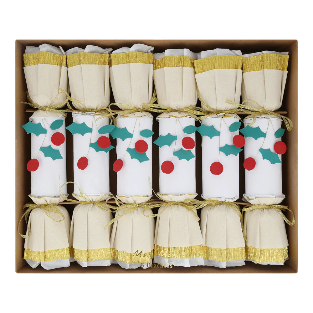 Meri Meri - Holly Berry & Gold Crackers