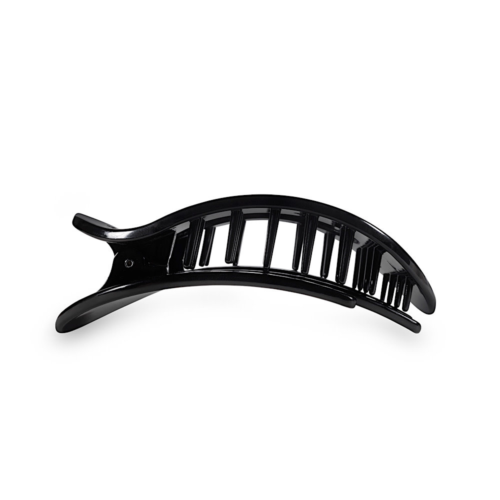 Teleties Flat Round Clip - Small - Jet Black