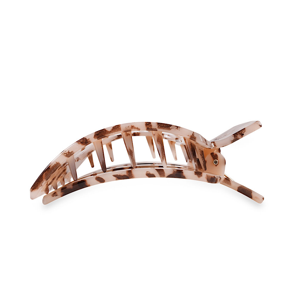 Teleties Flat Square Clip - Medium - Blonde Tortoise