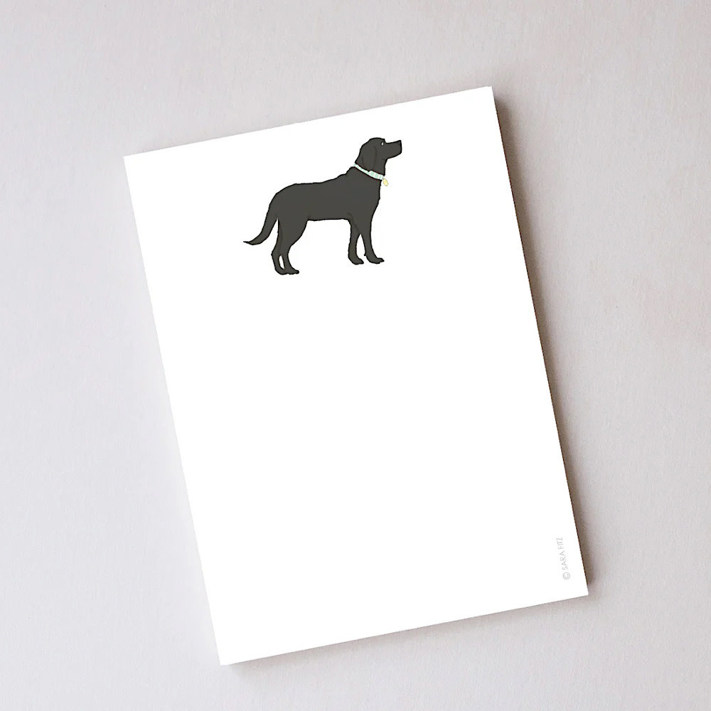 Sara Fitz Sara Fitz Notepad - Black Pup