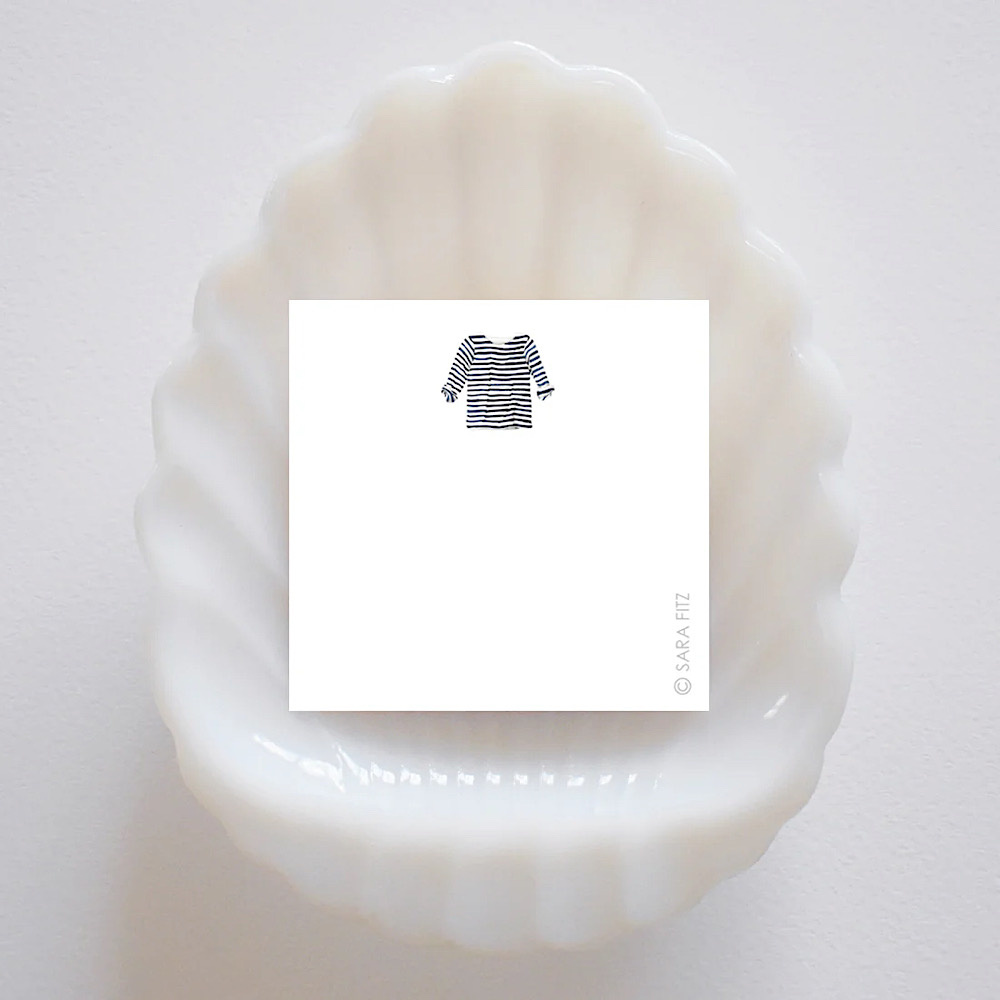 Sara Fitz Sara Fitz Notelet - Striped Shirt