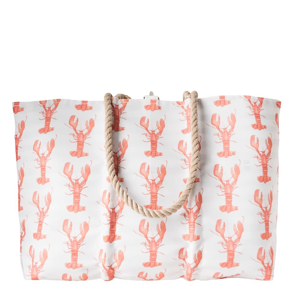 Sea Bags x Sara Fitz - Lobster - Large Tote - Hemp Handle