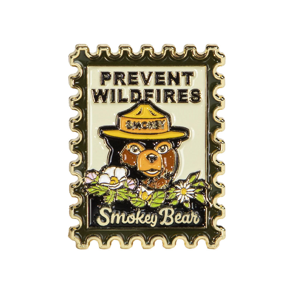 The Landmark Project The Landmark Project - Postage Stamp Pin - Smokey Bear