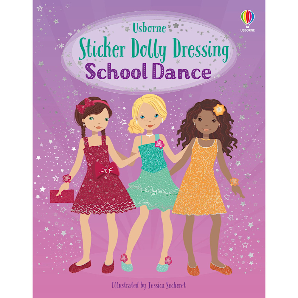 Usborne Sticker Dolly Dressing Activity Book - School Dance