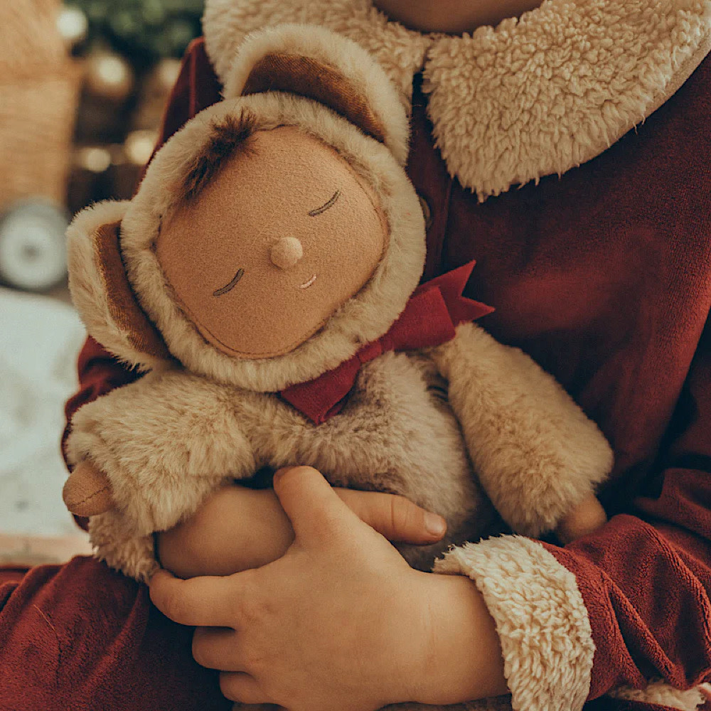 Olli Ella Cozy Dinkum Teddy Doll - Crumble - Sand