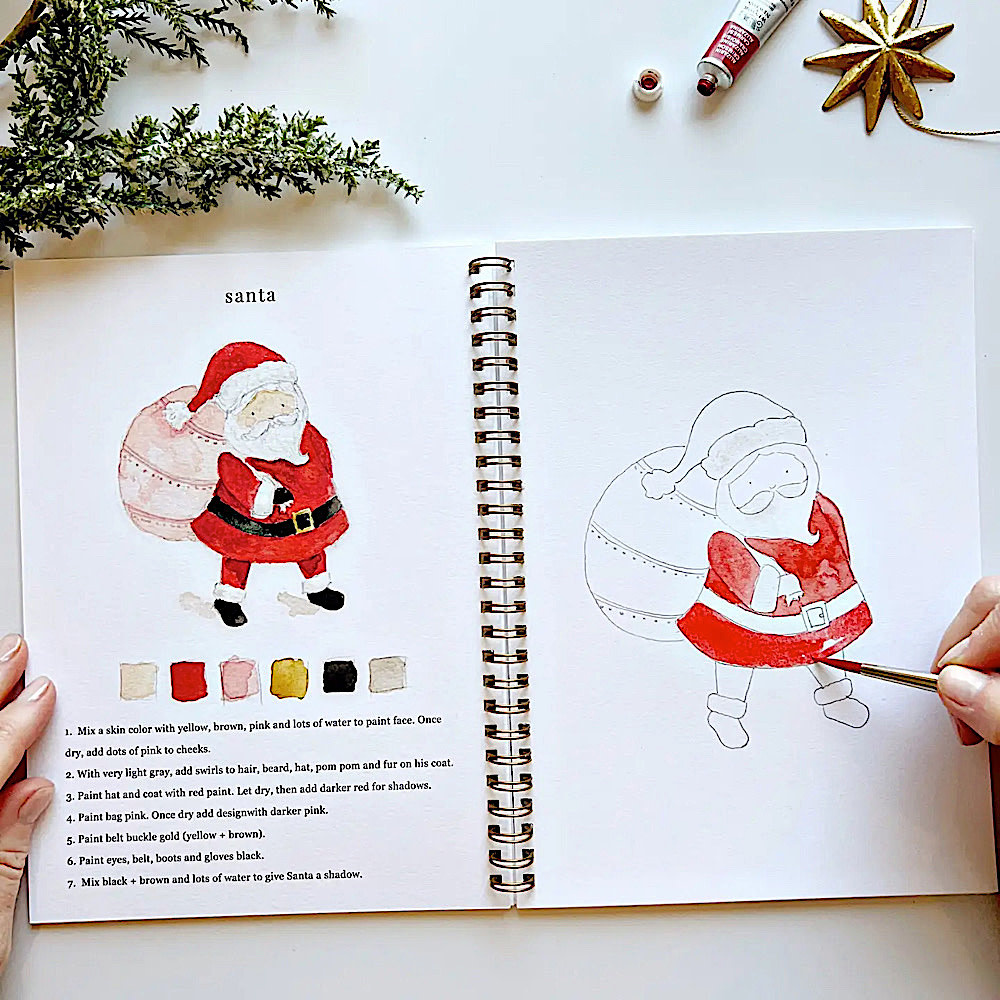 Emily Lex Studio Watercolor Workbook - Christmas