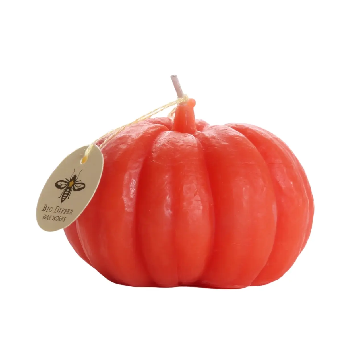 Big Dipper Wax Works Beeswax Candle - Small Pumpkin