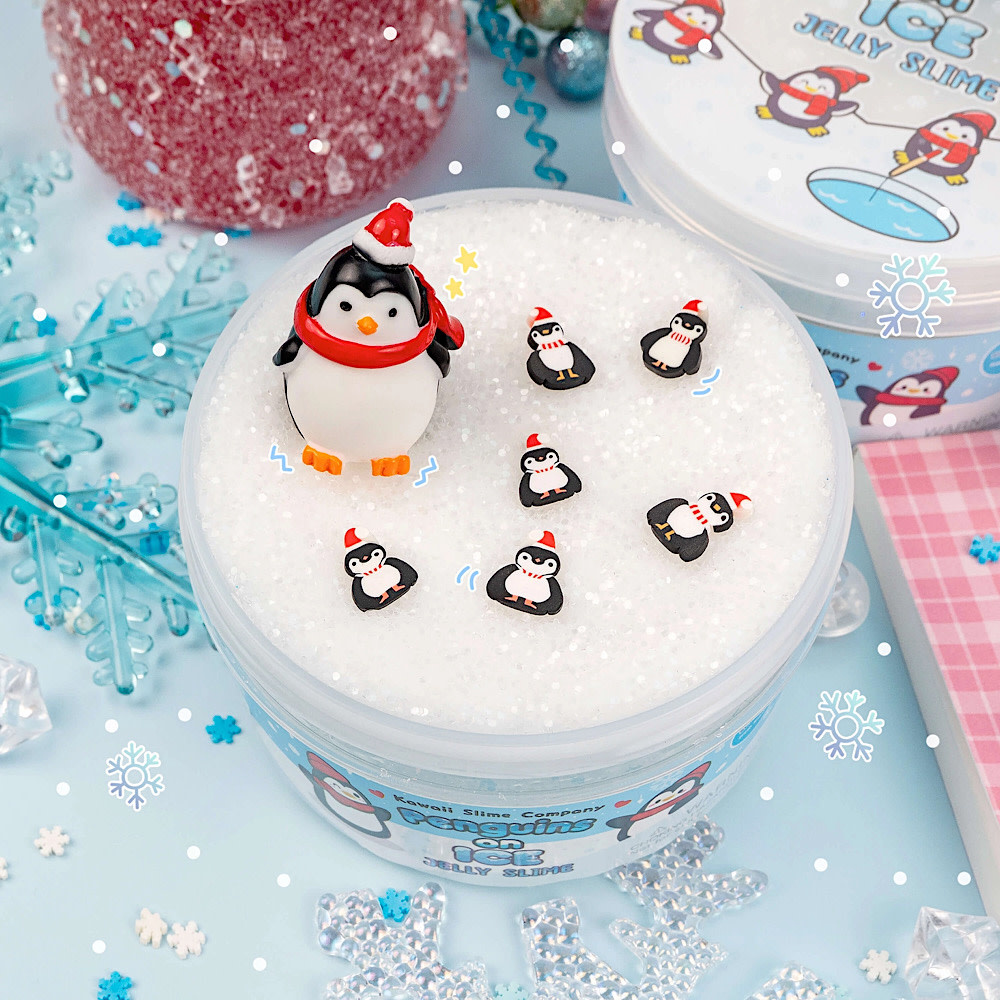 Kawaii Slime - Penguin On Ice Jelly Slime
