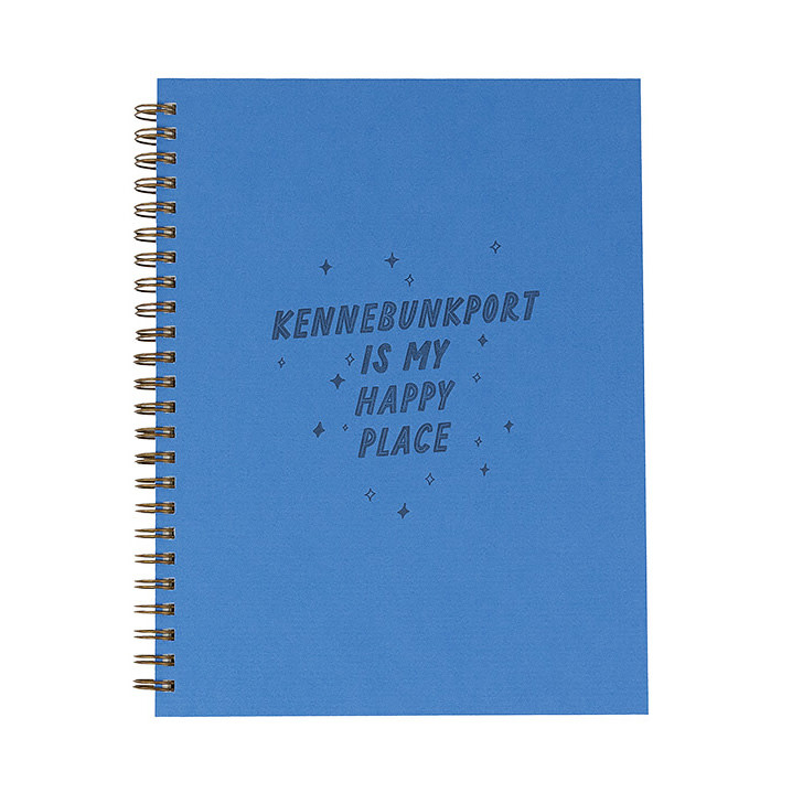 Ruff House Notebook - Kennebunkport Happy Place - Bluebird
