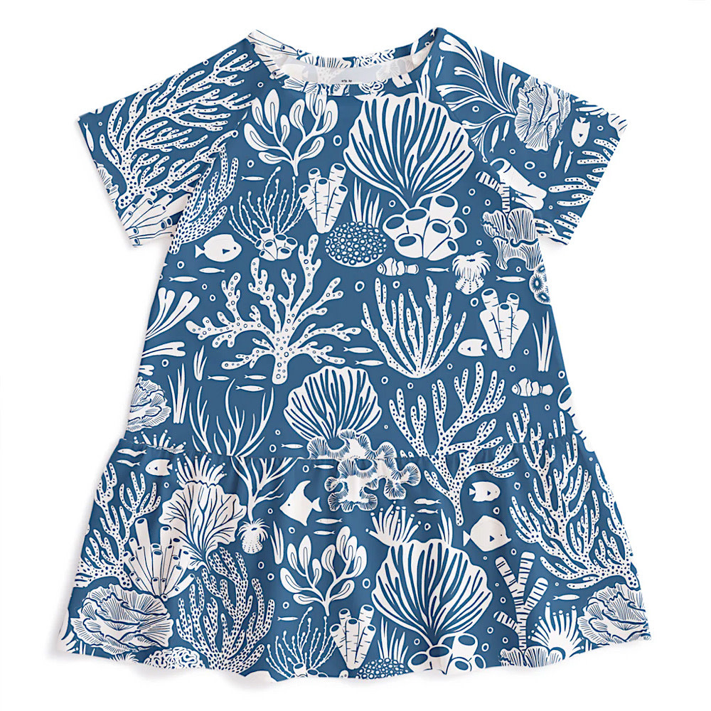 Winter Water Factory Milwaukee Dress - Corals Blue