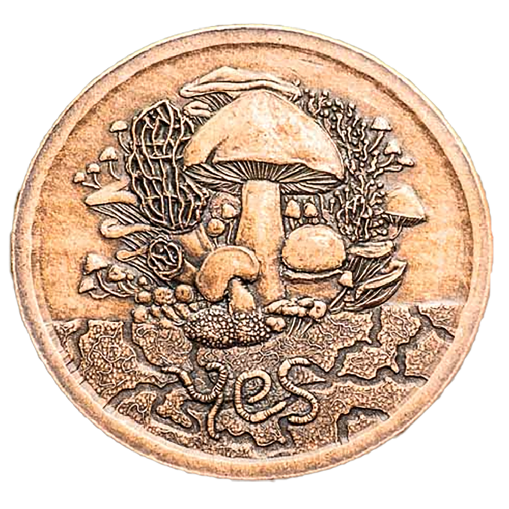 Shire Post Mint Decision Maker Coin - Mushroom