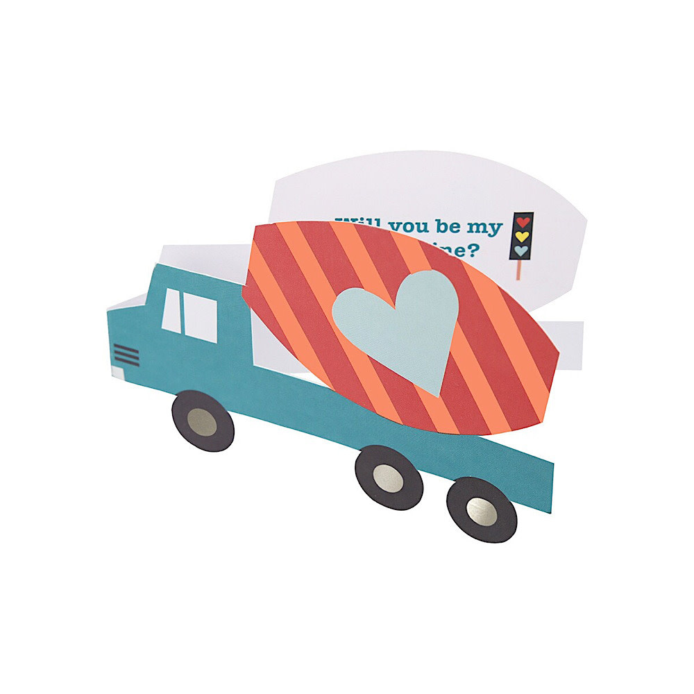 Meri Meri - Kids Valentine's Card Set - Truck