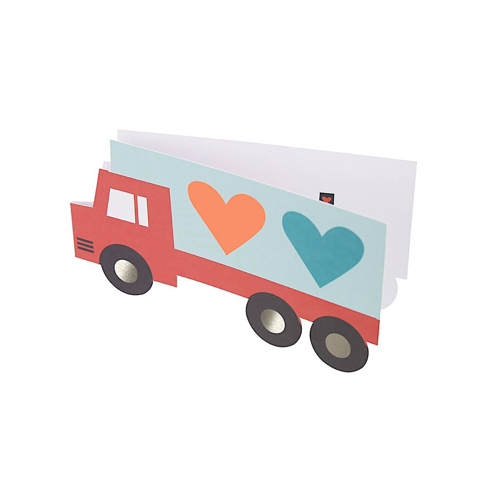 Meri Meri - Kids Valentine's Card Set - Truck