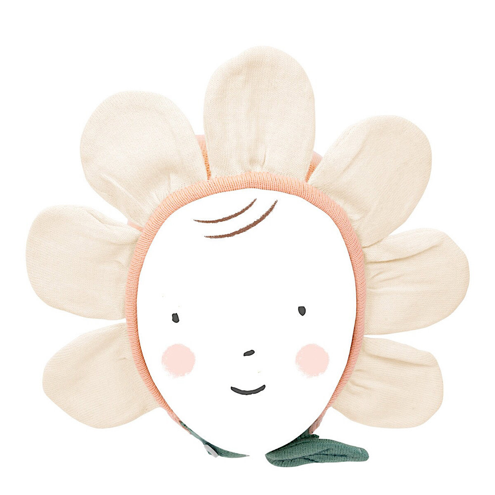 Meri Meri Meri Meri - Daisy Baby Bonnet - Peach