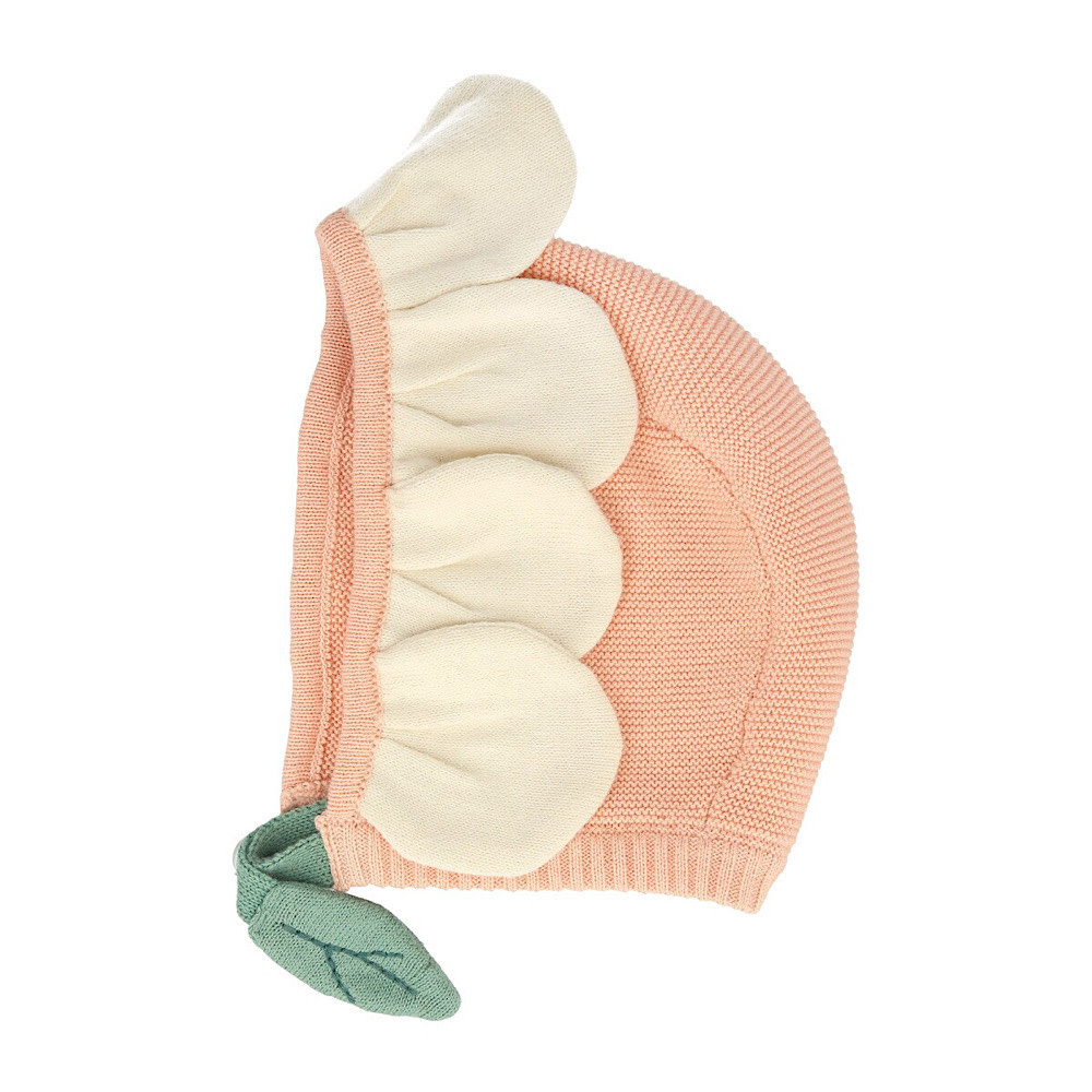 Meri Meri - Daisy Baby Bonnet - Peach