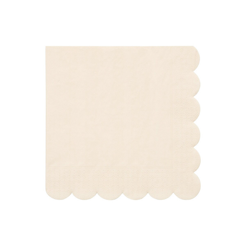 Meri Meri Meri Meri - Large Paper Napkins - Cream