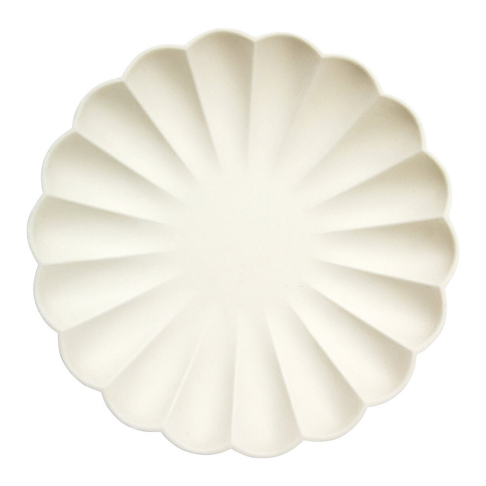 Meri Meri Meri Meri - Large Compostable Plates - Cream